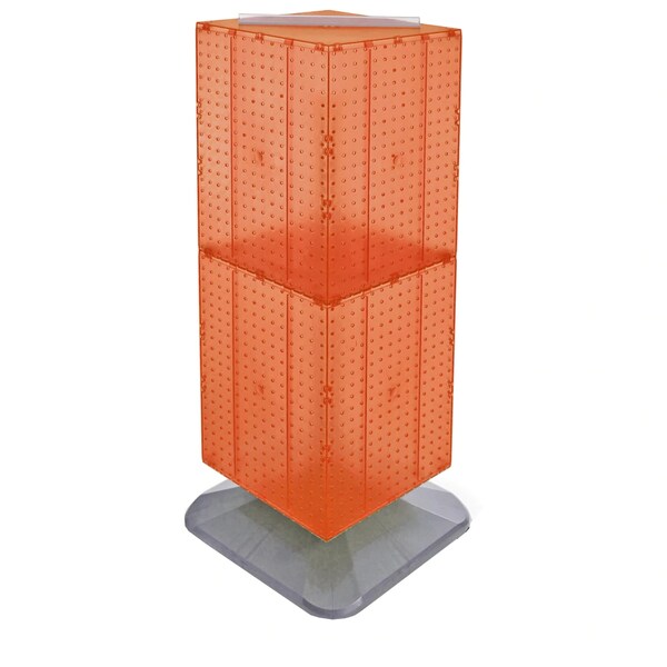 Azar Displays Four-Sided Pegboard Tower Revolving Display Panel Size 14"W x 40"H 701435-ORG - main